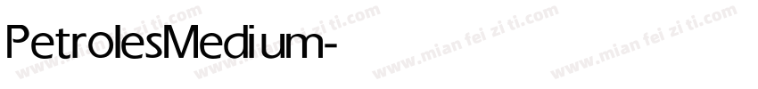 Petroles Medium字体转换